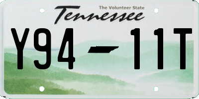 TN license plate Y9411T