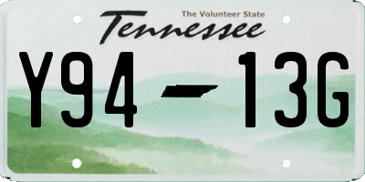 TN license plate Y9413G