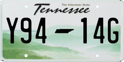 TN license plate Y9414G