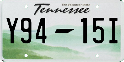 TN license plate Y9415I