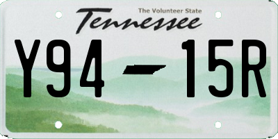 TN license plate Y9415R