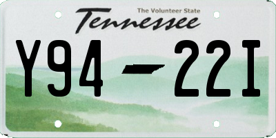 TN license plate Y9422I