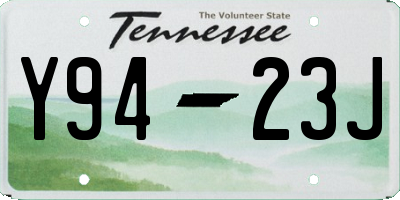 TN license plate Y9423J