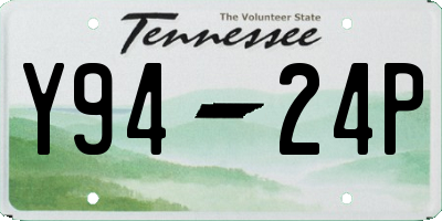 TN license plate Y9424P