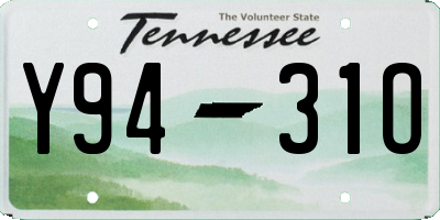 TN license plate Y9431O