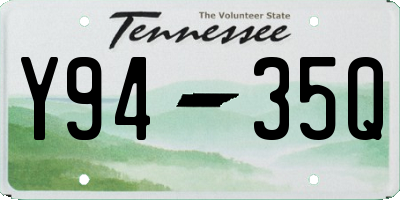 TN license plate Y9435Q