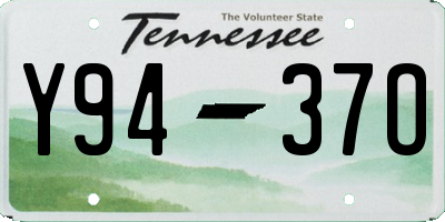 TN license plate Y9437O