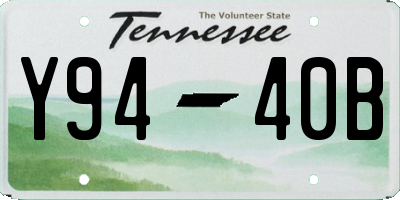 TN license plate Y9440B