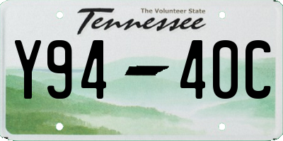 TN license plate Y9440C