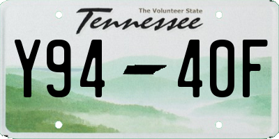 TN license plate Y9440F