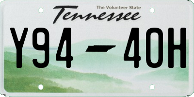 TN license plate Y9440H
