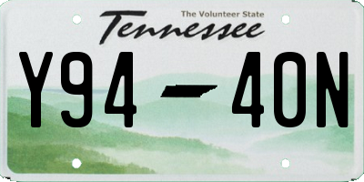TN license plate Y9440N