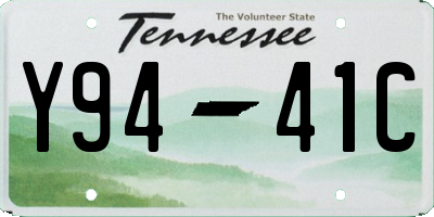 TN license plate Y9441C