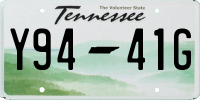TN license plate Y9441G