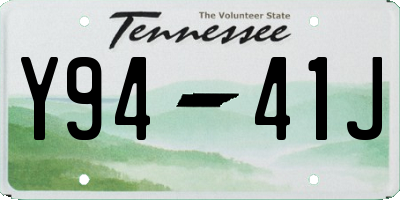 TN license plate Y9441J