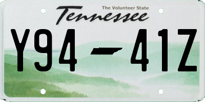 TN license plate Y9441Z