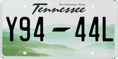 TN license plate Y9444L