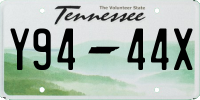 TN license plate Y9444X