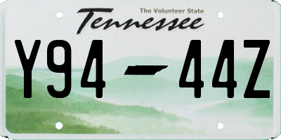 TN license plate Y9444Z