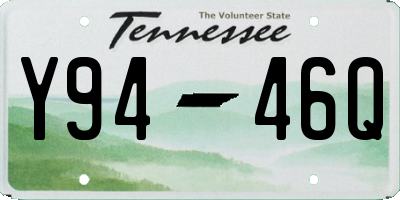 TN license plate Y9446Q