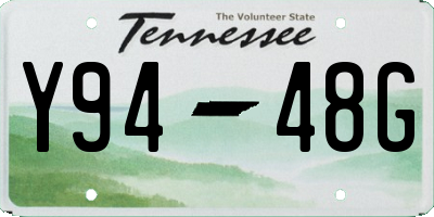 TN license plate Y9448G