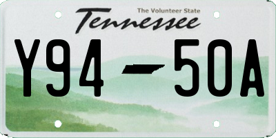 TN license plate Y9450A
