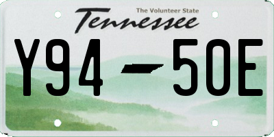 TN license plate Y9450E