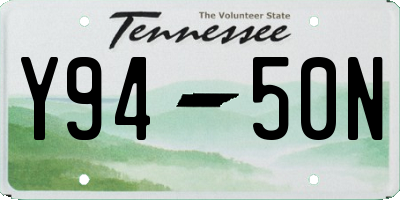 TN license plate Y9450N