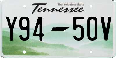 TN license plate Y9450V