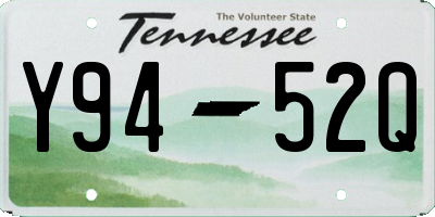 TN license plate Y9452Q
