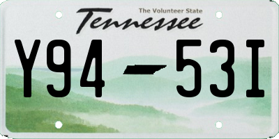 TN license plate Y9453I