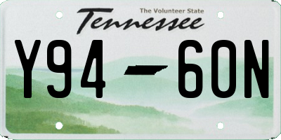 TN license plate Y9460N