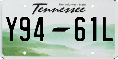 TN license plate Y9461L