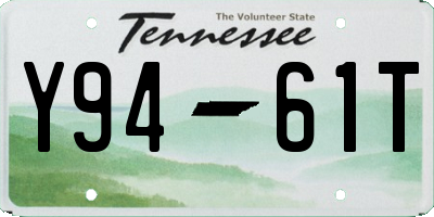 TN license plate Y9461T
