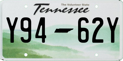TN license plate Y9462Y
