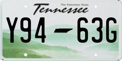 TN license plate Y9463G