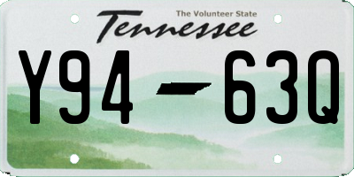 TN license plate Y9463Q