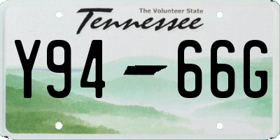 TN license plate Y9466G