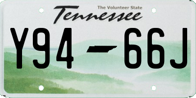 TN license plate Y9466J