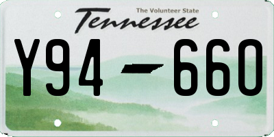 TN license plate Y9466O
