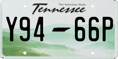 TN license plate Y9466P