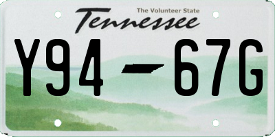 TN license plate Y9467G