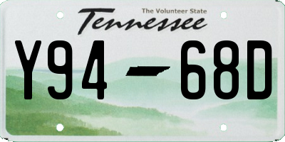 TN license plate Y9468D