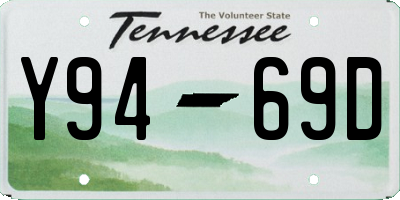 TN license plate Y9469D