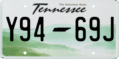 TN license plate Y9469J