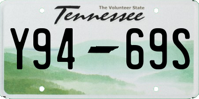 TN license plate Y9469S