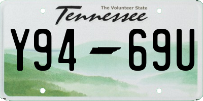TN license plate Y9469U