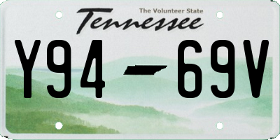 TN license plate Y9469V