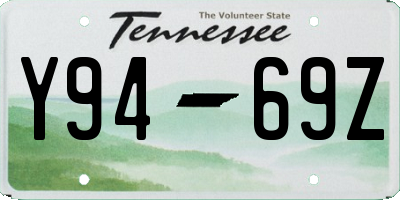 TN license plate Y9469Z