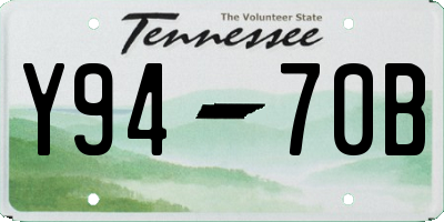 TN license plate Y9470B